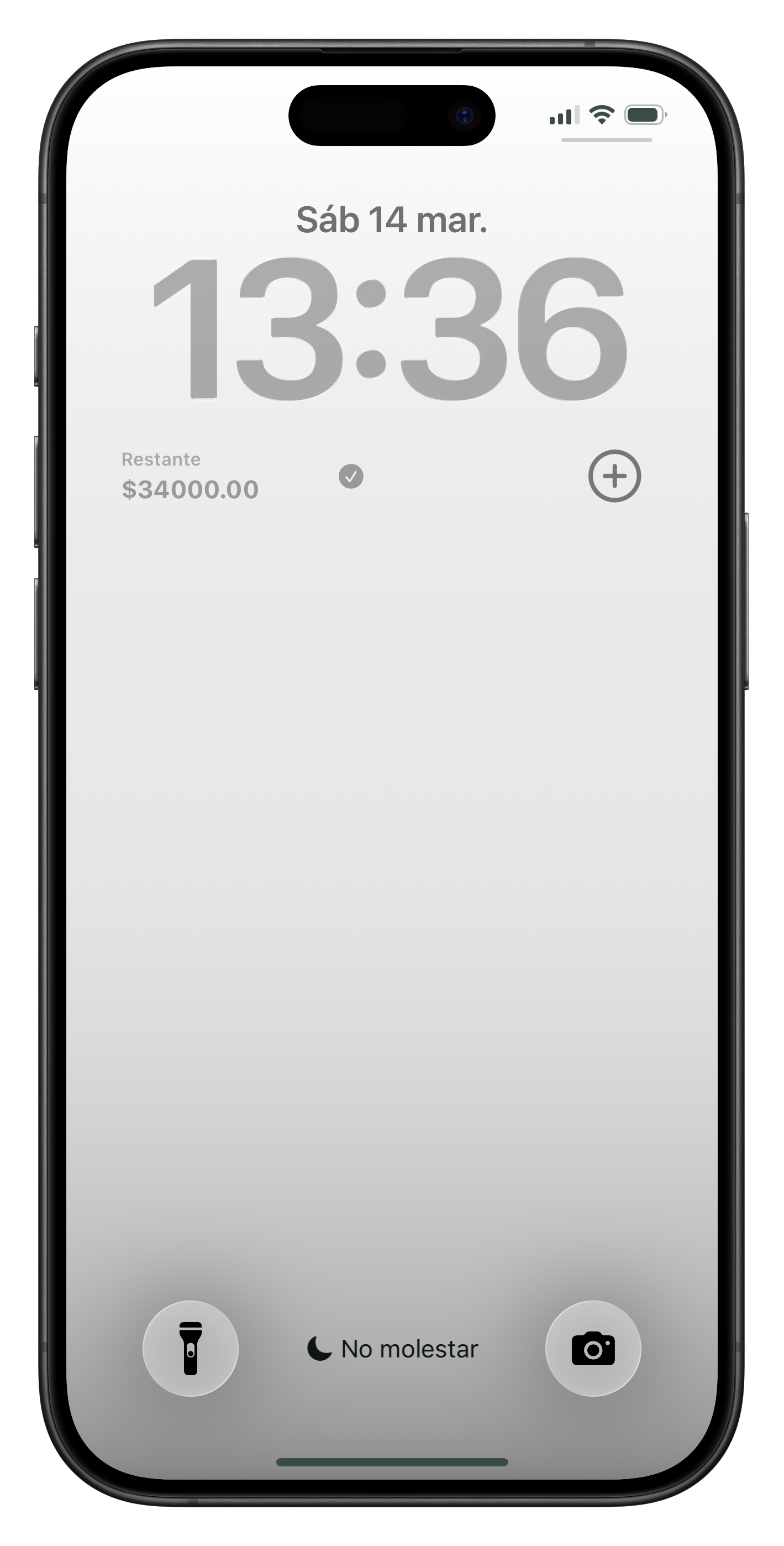 Widgets en lockscreen de Tapify